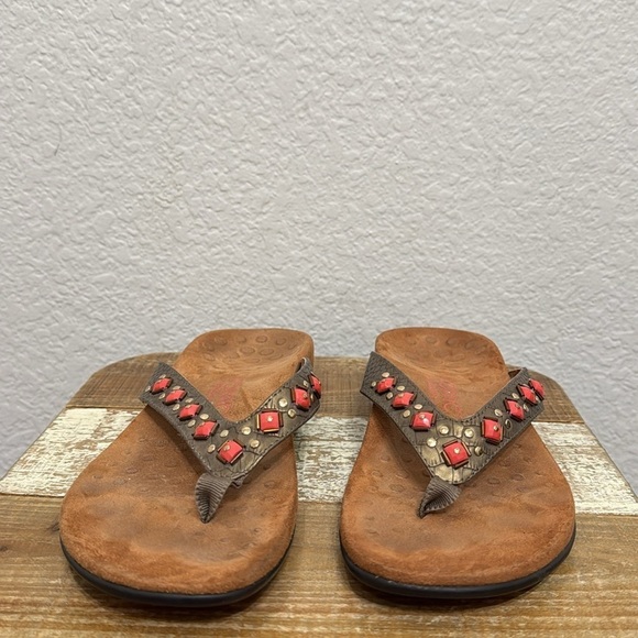 Vionic Rest Floriana Toe Post Sandals Size 8 - Picture 3 of 7